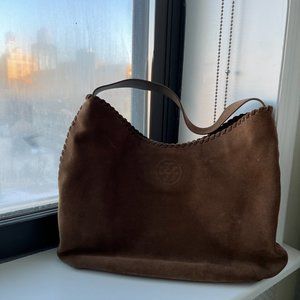 Tory Burch Brown Suede Purse